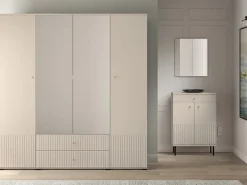 Meble Młodzieżowe|Zestawy Mebli Do Salonu></noscript>ML Meble Duża nowoczesna szafa do sypialni 200 cm z lustrem SOPHIE cashmere