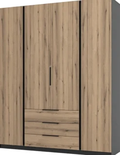 Szafy Młodzieżowe|Szafy Otwierane>Lempert Duża nowoczesna szafa do sypialni z szufladami 200 cm KARAT