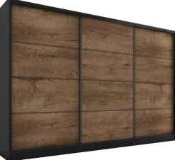 Zestawy Mebli Do Przedpokoju|Szafy Trzydrzwiowe>BROMARKT Duża szafa przesuwna 280 cm LOFT