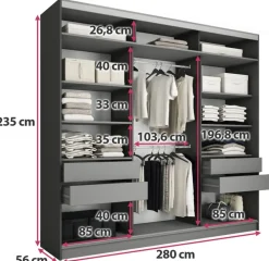 Zestawy Mebli Do Przedpokoju|Szafy Trzydrzwiowe><noscript><img width=