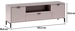 Szafki Rtv></noscript>JARSTOL Duża szafka RTV z szufladą LATINA kaszmir