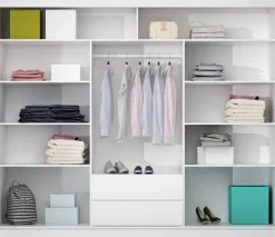 Szafy Trzydrzwiowe|Szafy Do Przedpokoju>Stolar Duża trzydrzwiowa szafa przesuwna z szufladami 250 cm TRISS lawa