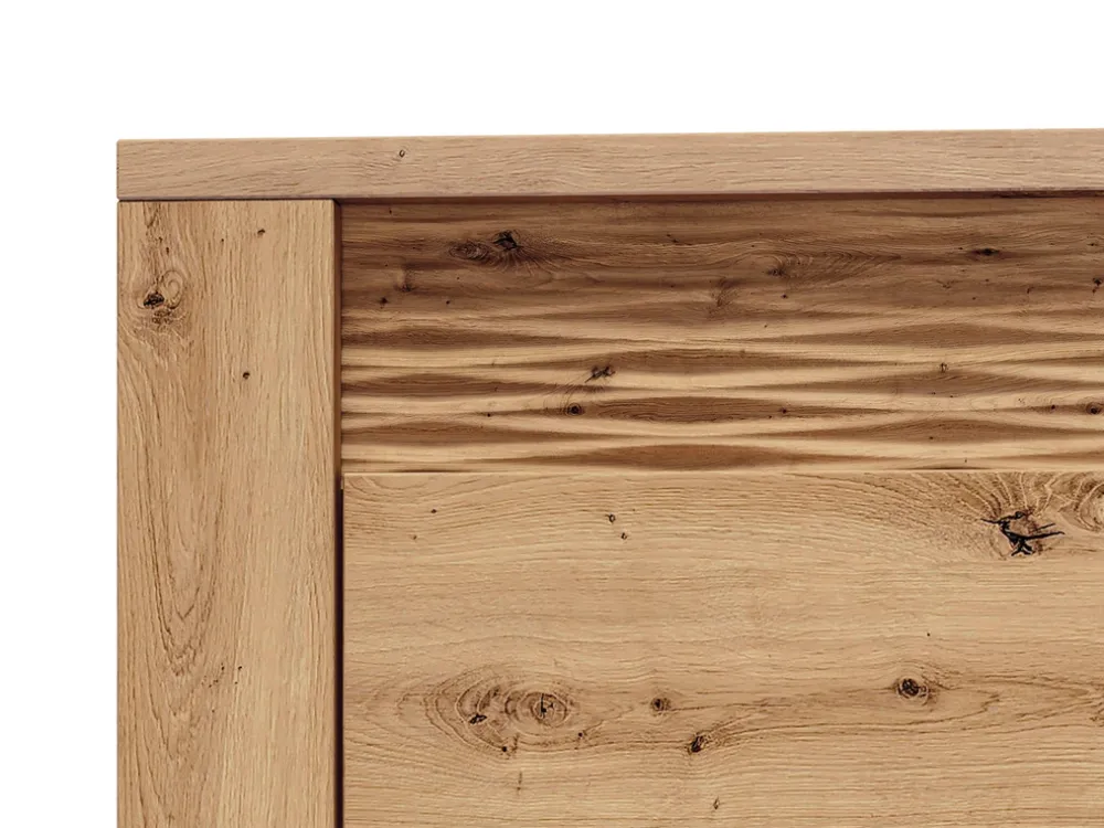 Zestawy Mebli Do Salonu|Witryny>ML Meble Duża witryna do salonu ze szklanymi półkami 92 cm ARTIS dąb artisan