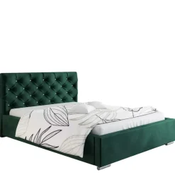 Łóżka Z Pojemnikiem|Łóżka Czarne></noscript>Riban Duże łóżko czarne do sypialni 200x200 cm SHERY