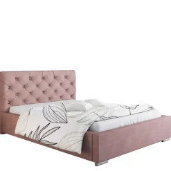 Łóżka Z Pojemnikiem|Łóżka Czarne></noscript>Riban Duże łóżko czarne do sypialni 200x200 cm SHERY