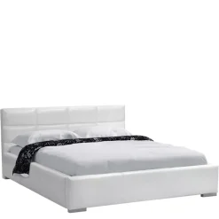 Łóżka Białe|Łóżka Dwuosobowe>Gruszka Duże łóżko tapicerowane 200x200 LUANDA