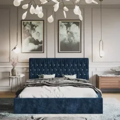 Łóżka Młodzieżowe|Łóżka Z Zagłówkiem></noscript>Riban Duże łóżko 160x200 cm PROVO zielona butelka