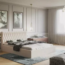 Łóżka Młodzieżowe|Łóżka Z Zagłówkiem></noscript>Riban Duże łóżko 160x200 cm PROVO zielona butelka