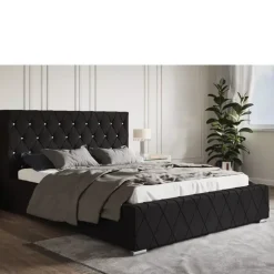 Łóżka Z Zagłówkiem|Łóżka Z Pojemnikiem></noscript>Riban Duże łóżko z pojemnikiem 200x200 cm LENCE