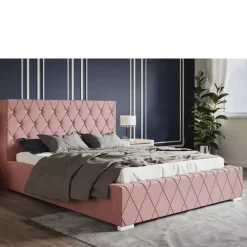 Łóżka Z Zagłówkiem|Łóżka Z Pojemnikiem></noscript>Riban Duże łóżko z pojemnikiem 200x200 cm LENCE