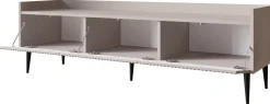Zestawy Mebli Do Salonu|Szafki Rtv>JUREK Długa szafka RTV 150 cm nowoczesna do salonu ASPERO kaszmir