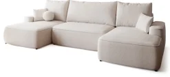 Narożniki></noscript>BROMARKT Duży narożnik do salonu z funkcją spania i pojemnikiem CARMELLO U