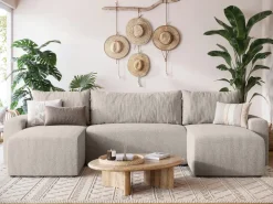 Narożniki></noscript>BROMARKT Duży nowoczesny narożnik do salonu z funkcją spania PLUSH U