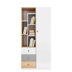 Zestawy Mebli Młodzieżowych>MEBLAR Duży regał do pokoju młodzieżowego PATHE