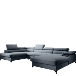 Narożniki>NEXT COLLECTION Duży wolnostojący narożnik w stylu nowoczesnym MONARCHY regulowane zagłówki