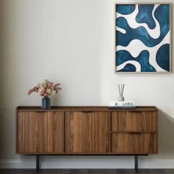 Zestawy Mebli Do Salonu|Komody>KAROL MEBLE Dwudrzwiowa komoda 150 cm do salonu z szufladami ELVIO orzech warmia