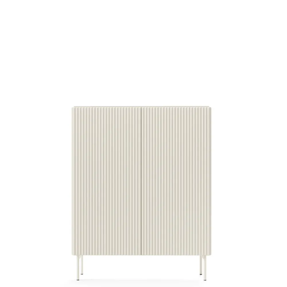 Zestawy Mebli Do Salonu|Komody>LASKI Dwudrzwiowa komoda 100 cm do salonu MEZZO kaszmir