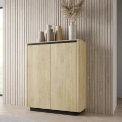Komody>LASKI Dwudrzwiowa komoda 113 cm do salonu dąb cremona TORDIO