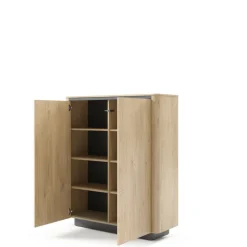 Komody>LASKI Dwudrzwiowa komoda 113 cm do salonu dąb cremona TORDIO