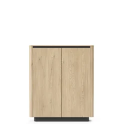 Komody></noscript>LASKI Dwudrzwiowa komoda 113 cm do salonu dąb cremona TORDIO