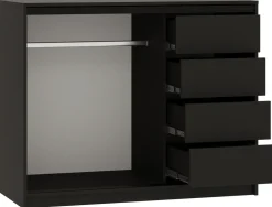 Komody>BROMARKT Dwudrzwiowa komoda 120 cm z drzwiami przesuwnymi LOFT