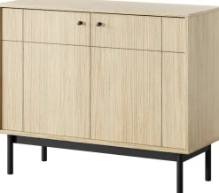 Komody>PIASKI Dwudrzwiowa komoda do salonu 103,5 cm JUVA dąb linea