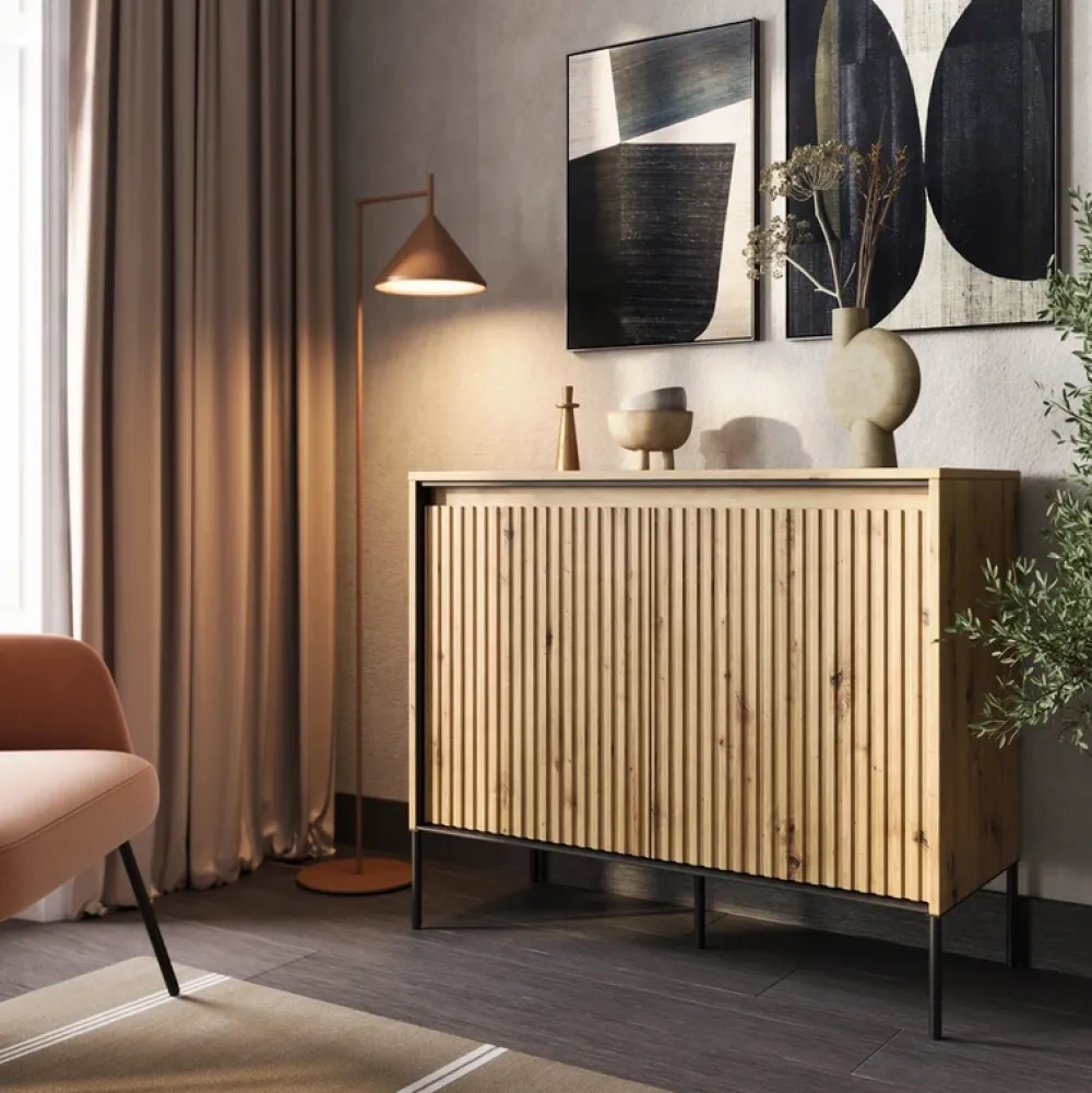 Komody>lenart. Dwudrzwiowa komoda w stylu nowoczesnym do salonu TREND