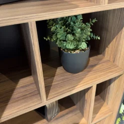 Komody></noscript>DOLMAR Dwudrzwiowa komoda z kominkiem 180 cm PINNACLE