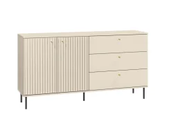 Zestawy Mebli Do Salonu|Komody>ML Meble Dwudrzwiowa komoda z szufladami do salonu 160 cm SOPHIE cashmere