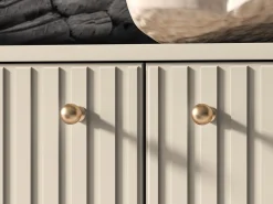 Zestawy Mebli Do Salonu|Komody></noscript>ML Meble Dwudrzwiowa komoda z szufladami do salonu 160 cm SOPHIE cashmere