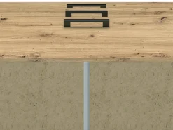 Zestawy Mebli Do Salonu|Komody></noscript>ML Meble Dwudrzwiowa komoda z szufladami do salonu NEVIO dąb artisan