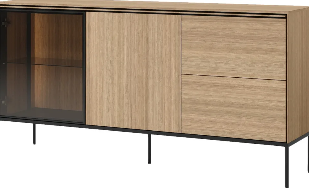 Komody>lenart. Dwudrzwiowa komoda z szufladami do salonu 167 cm VISSO