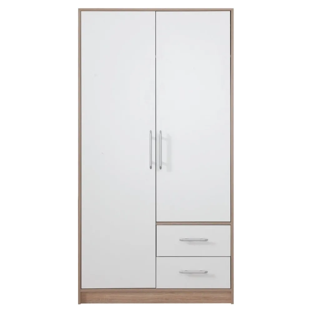 Garderoby|Meble Dla Dzieci>MEBLAR Dwudrzwiowa nowoczesna szafa z szufladami 100 cm SEVAS