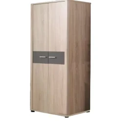 Zestawy Mebli Do Salonu|Szafy Dwudrzwiowe>JUREK Dwudrzwiowa szafa do salonu dąb sonoma 90 cm FULL