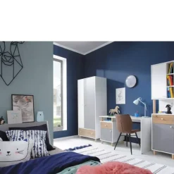 Zestawy Mebli Młodzieżowych|Szafy Dwudrzwiowe></noscript>MEBLAR Dwudrzwiowa szafa młodzieżowa z szufladą FRADA