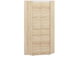 Meble Dla Dzieci|Zestawy Mebli Do Salonu>ML Meble Dwudrzwiowa szafa narożna z półkami i drążkami 82 cm AVO