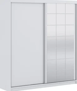 Szafy Dwudrzwiowe|Szafy Z Lustrem>ARKOS Dwudrzwiowa szafa przesuwna z lustrem 200 cm COLLINS