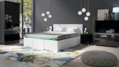 Meble Dla Dzieci|Zestawy Mebli Do Sypialni>GiB Meble Dwudrzwiowa szafa uchylna 80 cm połysk MODERN czarny