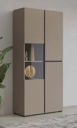 Zestawy Mebli Do Sypialni|Zestawy Mebli Do Salonu></noscript>Helvetia Dwudrzwiowa wysoka półwitryna do salonu 80 cm CROSS congo