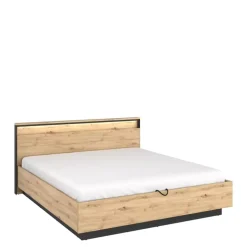 Meble Młodzieżowe|Łóżka Młodzieżowe>lenart. Dwuosbowe łóżko 160x200 do sypialni QUANT dąb artisan loft