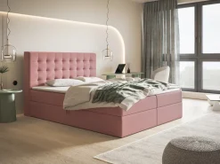 Łóżka Małżeńskie|Łóżka Ze Stelażem></noscript>Riban Dwuosobowe łóżko kontynentalne 180x200 cm z pojemnikiem ZANTE