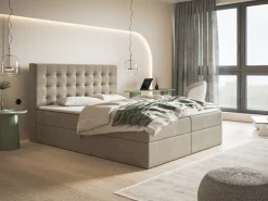 Łóżka Małżeńskie|Łóżka Ze Stelażem></noscript>Riban Dwuosobowe łóżko kontynentalne 180x200 cm z pojemnikiem ZANTE