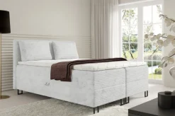 Łóżka Małżeńskie|Łóżka Ze Stelażem></noscript>BROMARKT Dwuosobowe łóżko kontynentalne 180x200 cm do sypialni z pojemnikiem TESSA