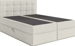 Łóżka Małżeńskie|Łóżka Ze Stelażem></noscript>BROMARKT Dwuosobowe łóżko kontynentalne 160x200 cm z pojemnikiem do sypialni ASPEN szare