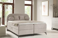 Łóżka Małżeńskie|Łóżka Ze Stelażem></noscript>BROMARKT Dwuosobowe łóżko tapicerowane 160x200 cm z pojemnikiem SERENO