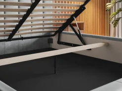 Łóżka Młodzieżowe|Łóżka Z Zagłówkiem></noscript>Riban Dwuosobowe łóżko tapicerowane 140x200 cm ze stelażem i pojemnikiem PASOT