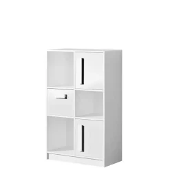 Zestawy Mebli Dziecięcych|Komody></noscript>DOMEL Dziecięca komoda wysoka z półkami GULIVER