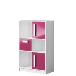 Zestawy Mebli Dziecięcych|Komody></noscript>DOMEL Dziecięca komoda wysoka z półkami GULIVER