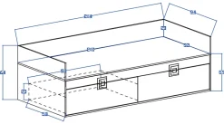 Meble Dla Dzieci|Łóżka Młodzieżowe></noscript>DOMEL Dziecięce łóżko jednoosobowe 90x200 NICO