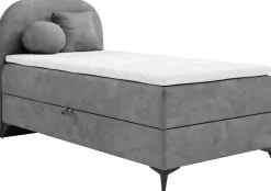 Łóżka Młodzieżowe|Łóżka Ze Stelażem>BROMARKT Dziecięce łóżko 100x200 cm tapicerowane z pojemnikiem SERENO